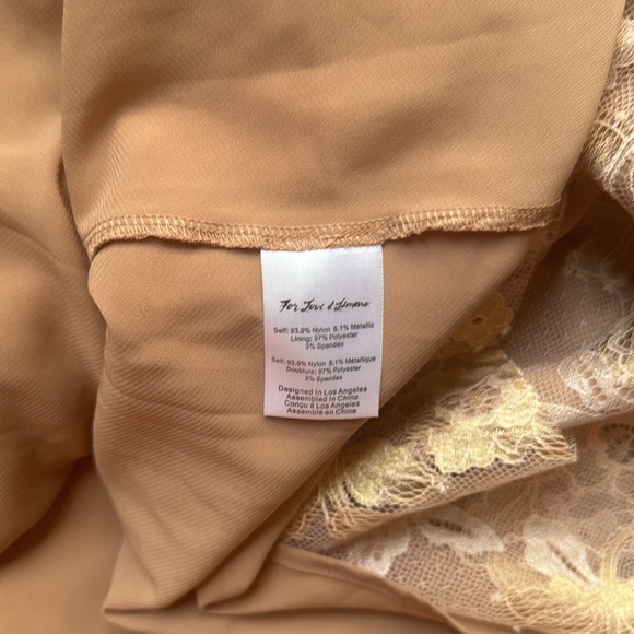 For Love & Lemons Modern Love Dress Rose Gold Large - Picture 15 of 16